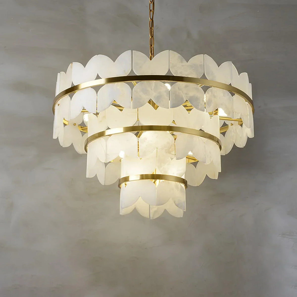 Alabaster Butterfly Round Chandelier – Alabaster detail 20