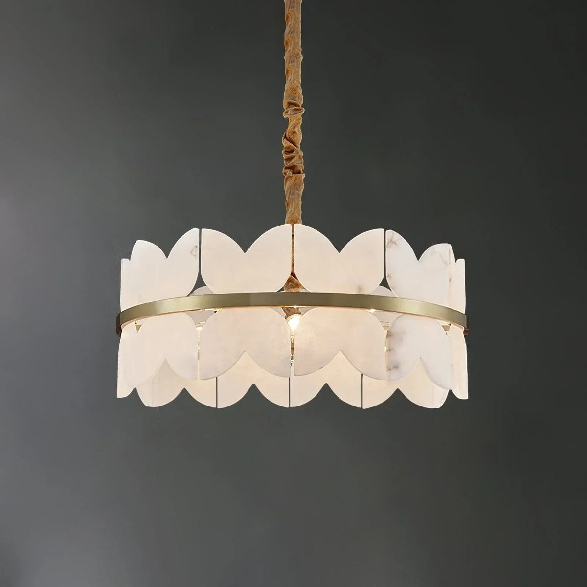 Alabaster Butterfly Round Chandelier – Alabaster detail 18