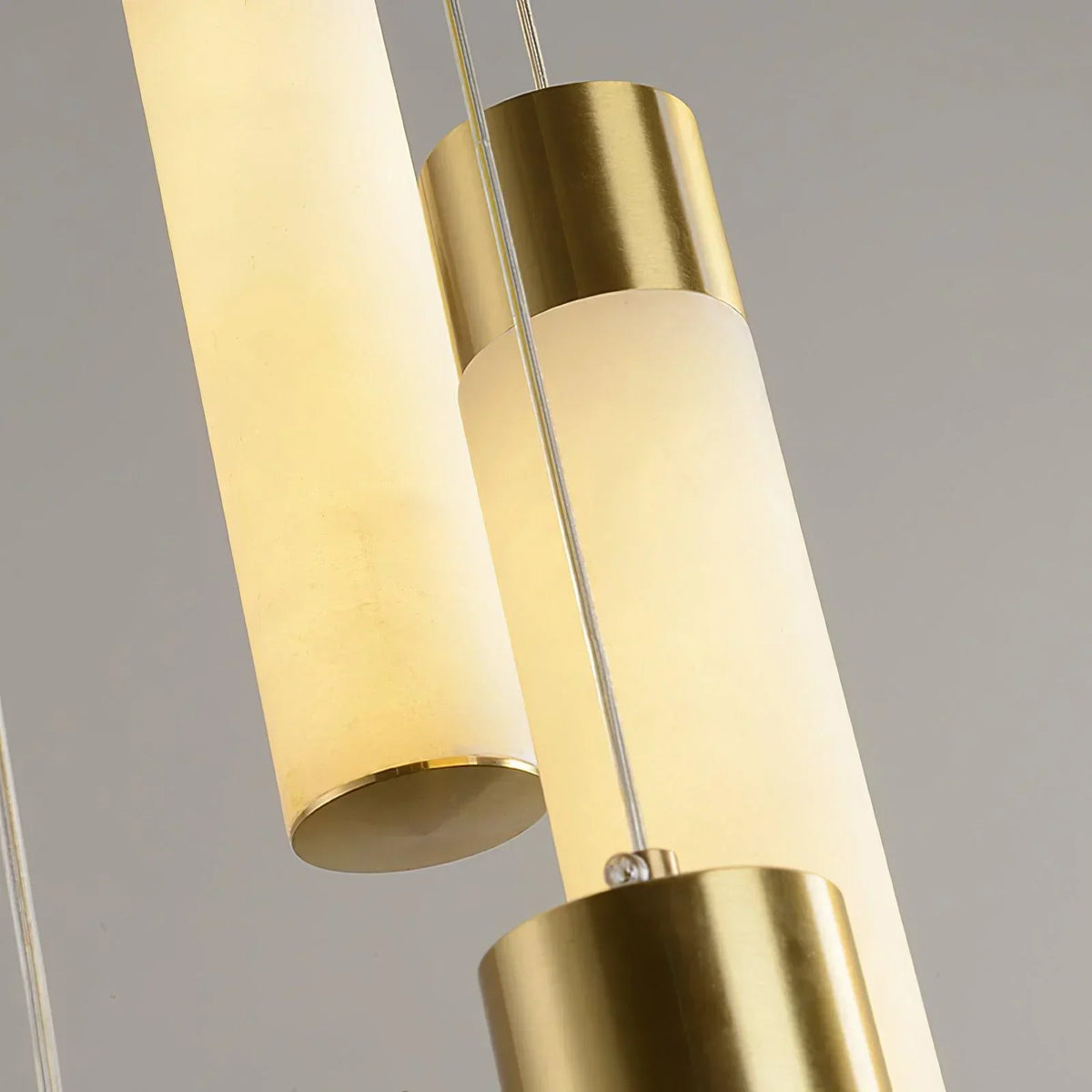 Alabaster Celestial Brass Cascade Chandelier – Alabaster detail 21