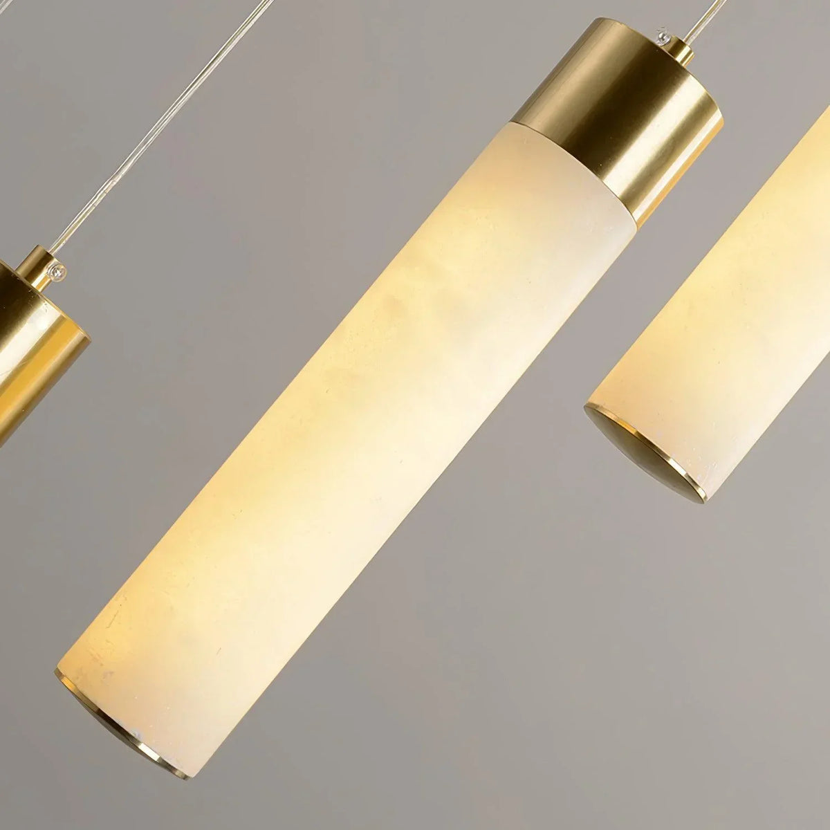 Alabaster Celestial Brass Cascade Chandelier – Alabaster detail 20