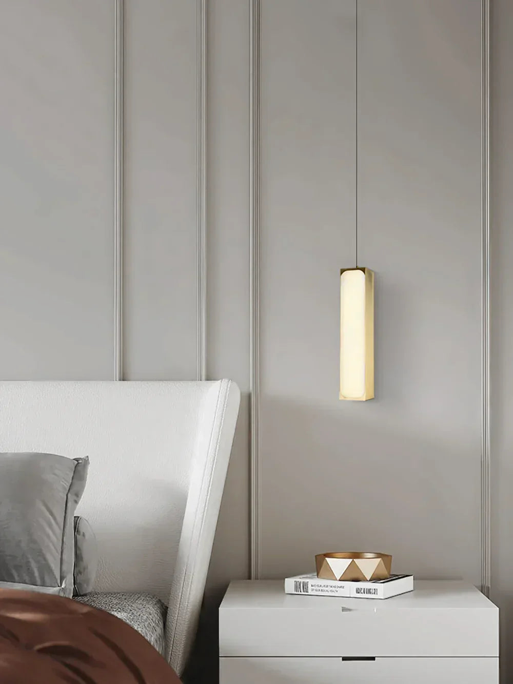 Alabaster Chaos Pendant Light – Alabaster detail 7