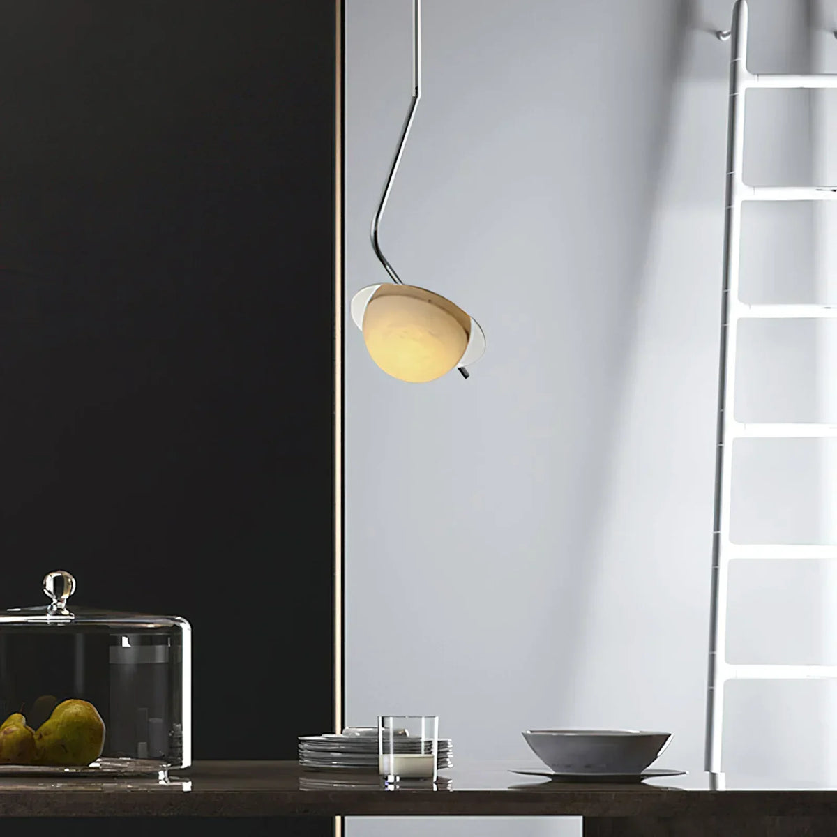 Alabaster Chic Luminance Pendant Light – Alabaster detail 2