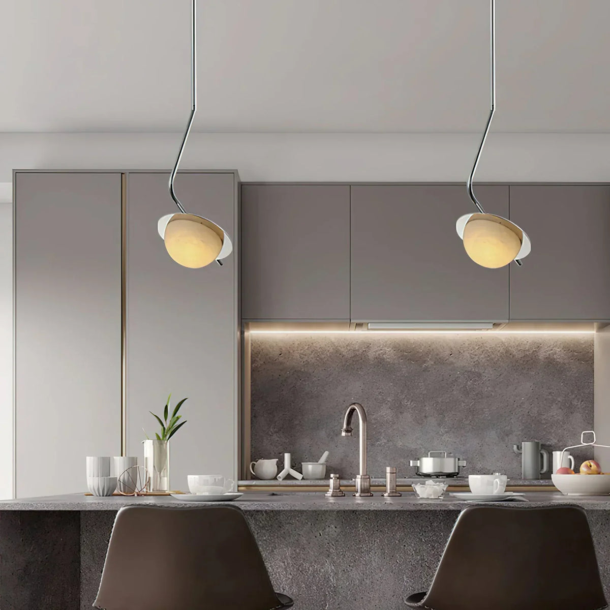 Alabaster Chic Luminance Pendant Light – Alabaster detail 3