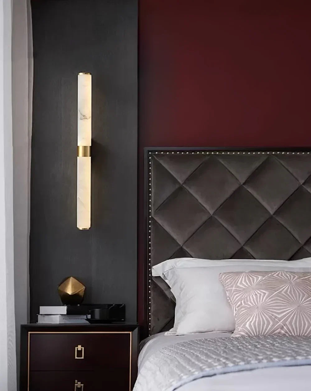 Cylindrical Alabaster Line Wall Light – Alabaster detail 14