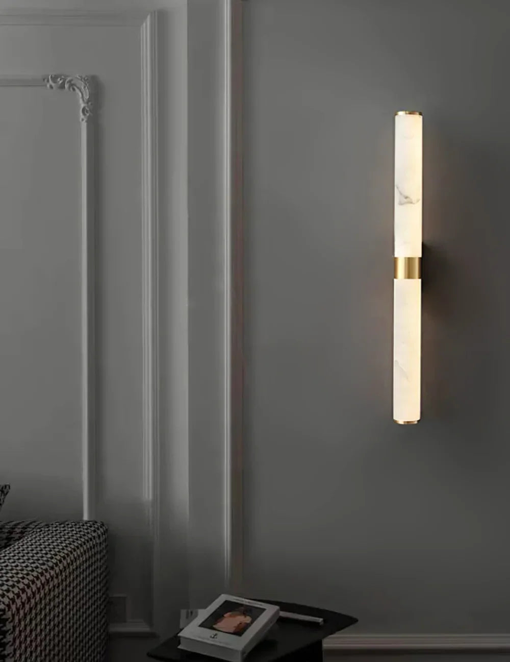 Cylindrical Alabaster Line Wall Light – Alabaster detail 15