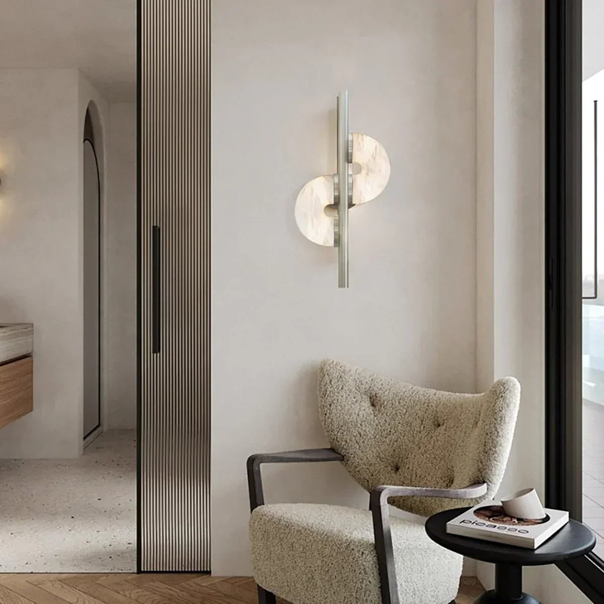 Alabaster Dolly Wall Lamp – Alabaster detail 5