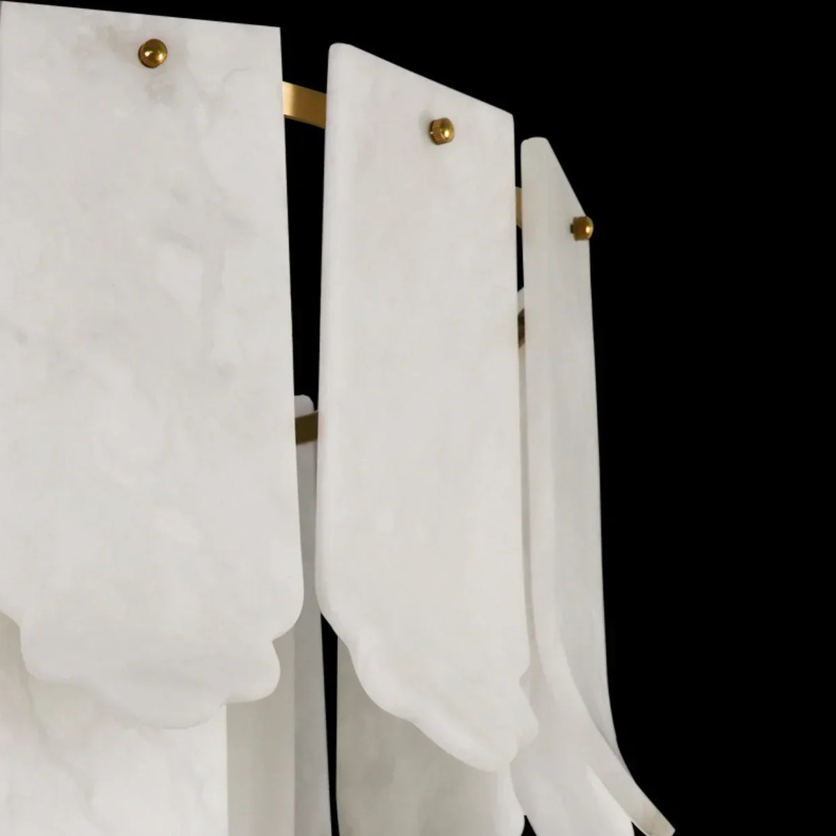 Alabaster Elba Brass Chandelier – Alabaster detail 21