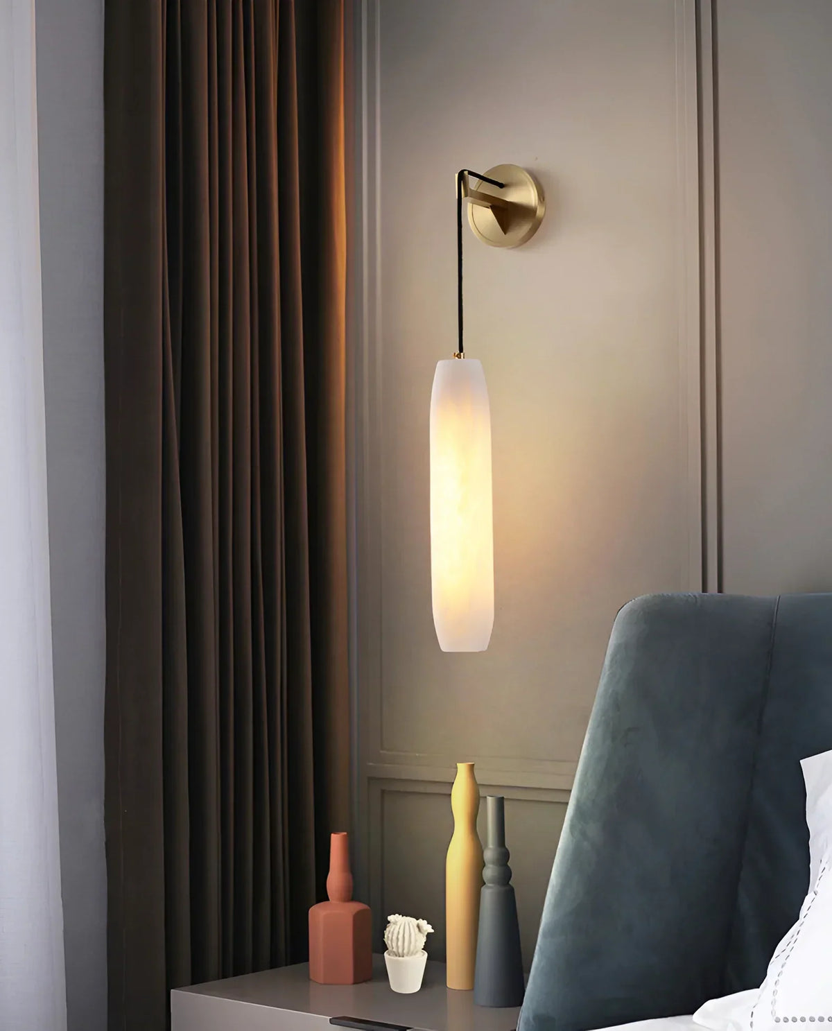 Alabaster Flute Wall Lamp – Alabaster detail 20