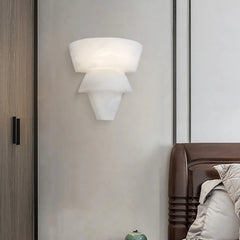 Alabaster Laboratory Cone Wall Light
