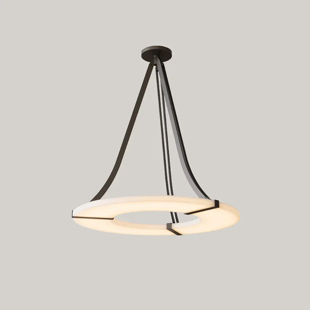 Alabaster Luxembourg Halo Chandelier – Alabaster detail 10