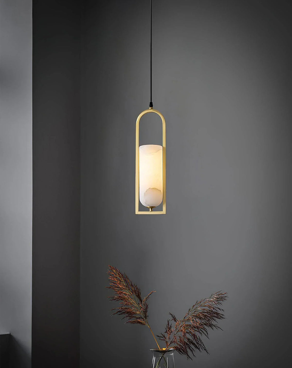 Alabaster Melange Small Pendant Light – Alabaster detail 5