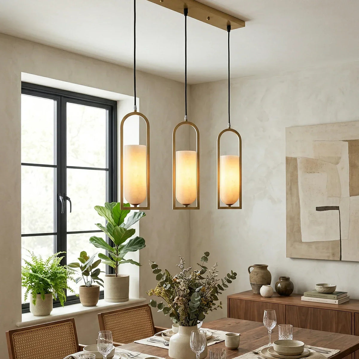 Alabaster Melange Small Pendant Light – Alabaster detail 2