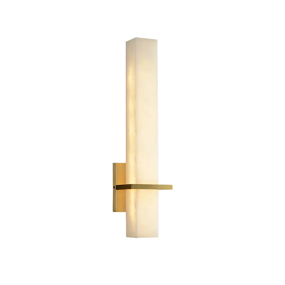 Rectangle Alabaster Milan Wall Sconce