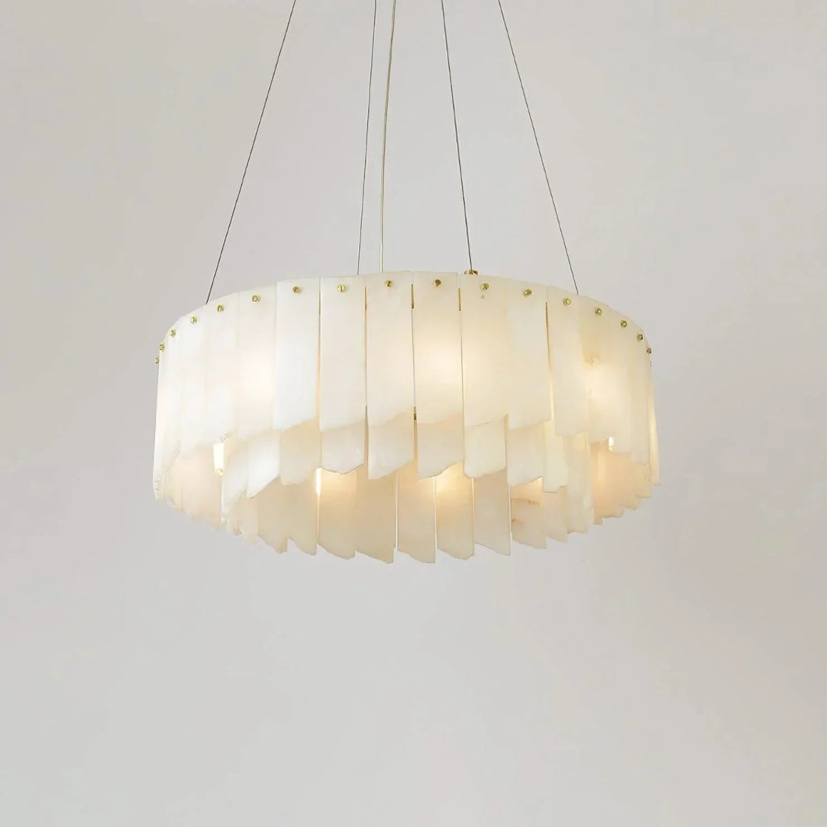 Alabaster Modern Cascade Tiered Chandelier – Alabaster detail 24