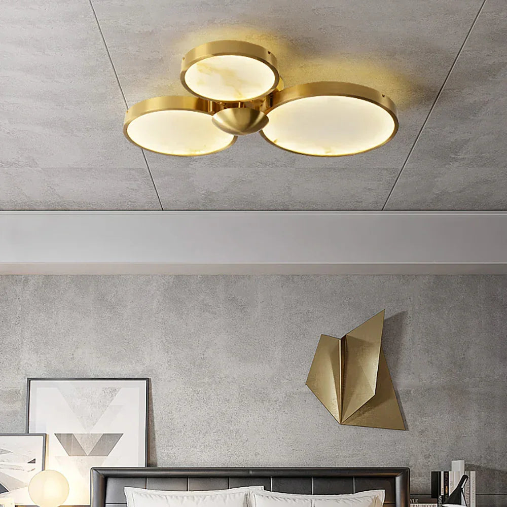 Alabaster Modern Disc Ceiling Light – Alabaster detail 2