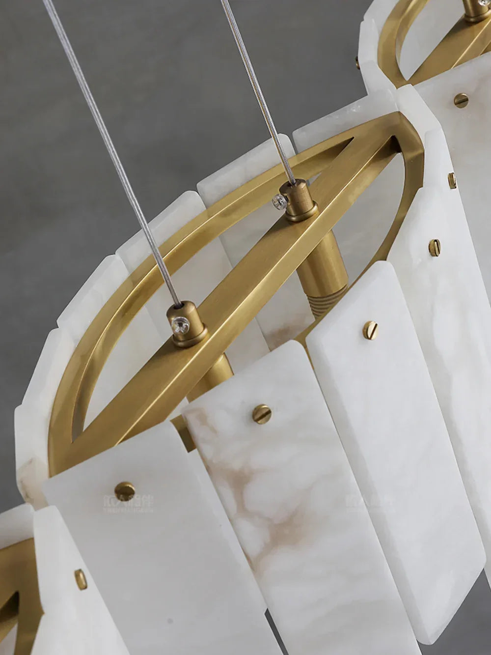 Alabaster Modern Layering Chandelier – Alabaster detail 15