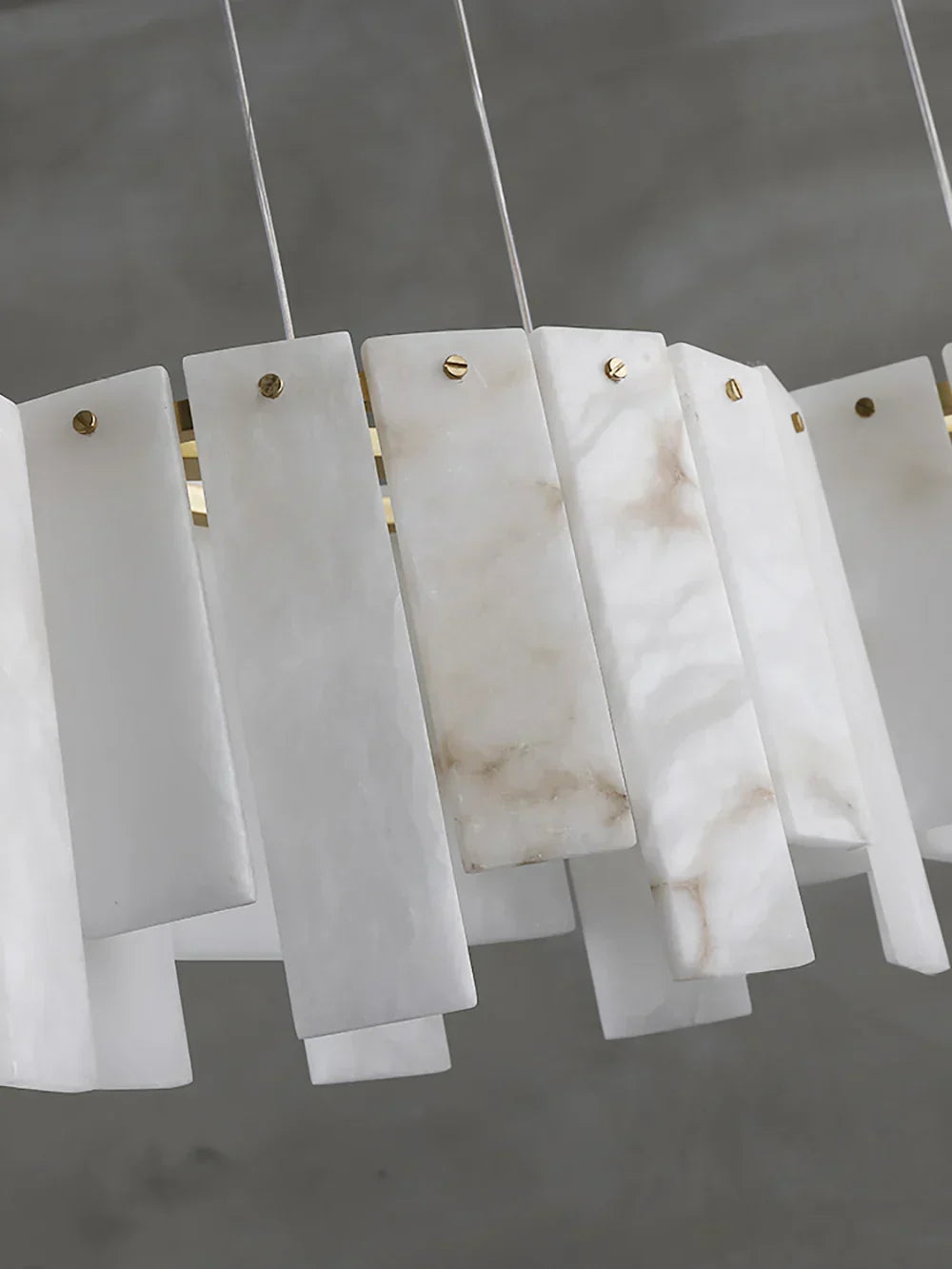 Alabaster Modern Layering Chandelier – Alabaster detail 14