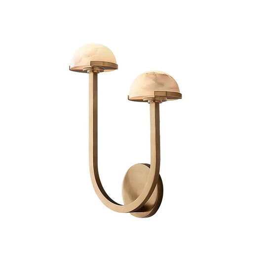 Alabaster Mushroom Wall Lamp