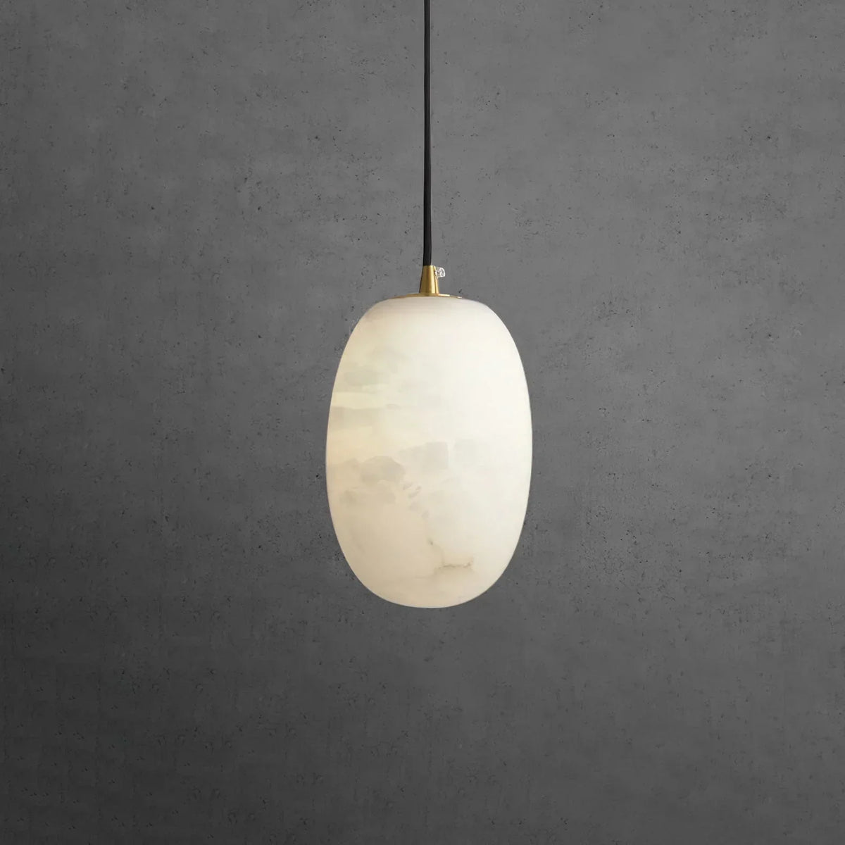 Alabaster Modern Pebble Pendant Lamp – Alabaster detail 11