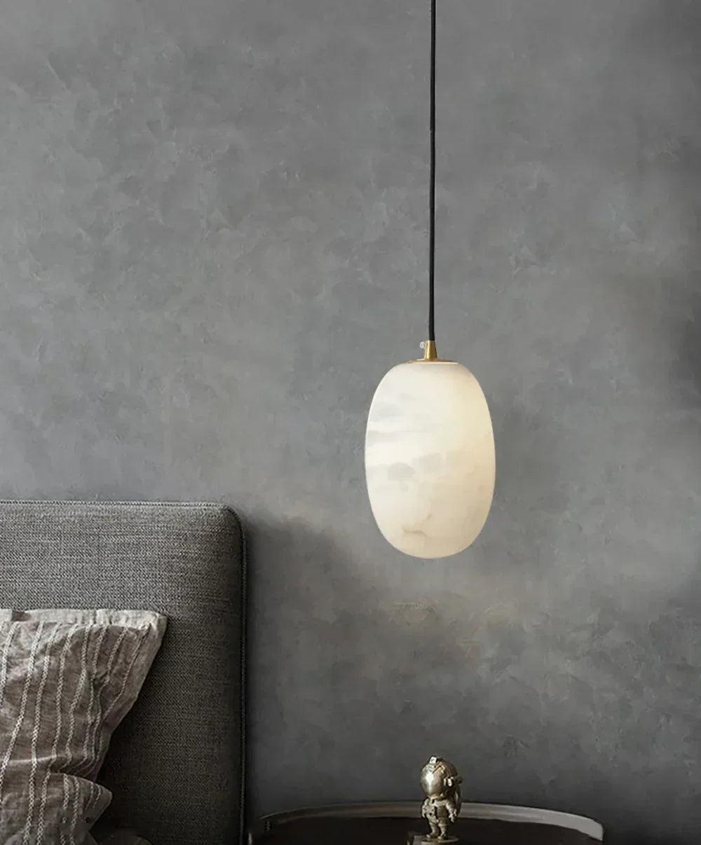Alabaster Modern Pebble Pendant Lamp – Alabaster detail 7