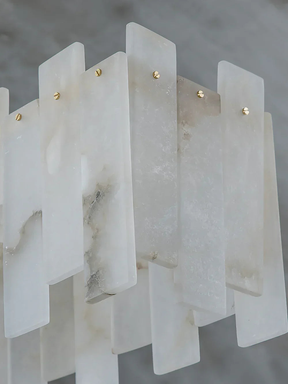 Alabaster Rectangular Linear Chandelier – Alabaster detail 11