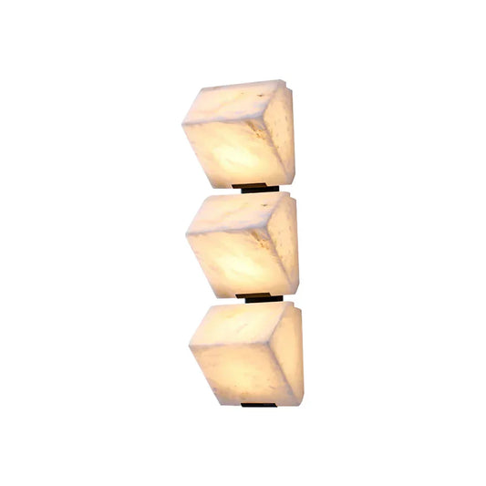 Minimalist Alabaster Facade Wall Lamp