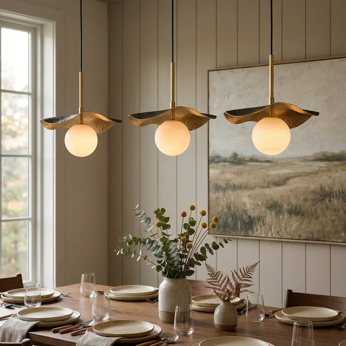 Alabaster Montera Brass Pendant Light – Alabaster detail 2