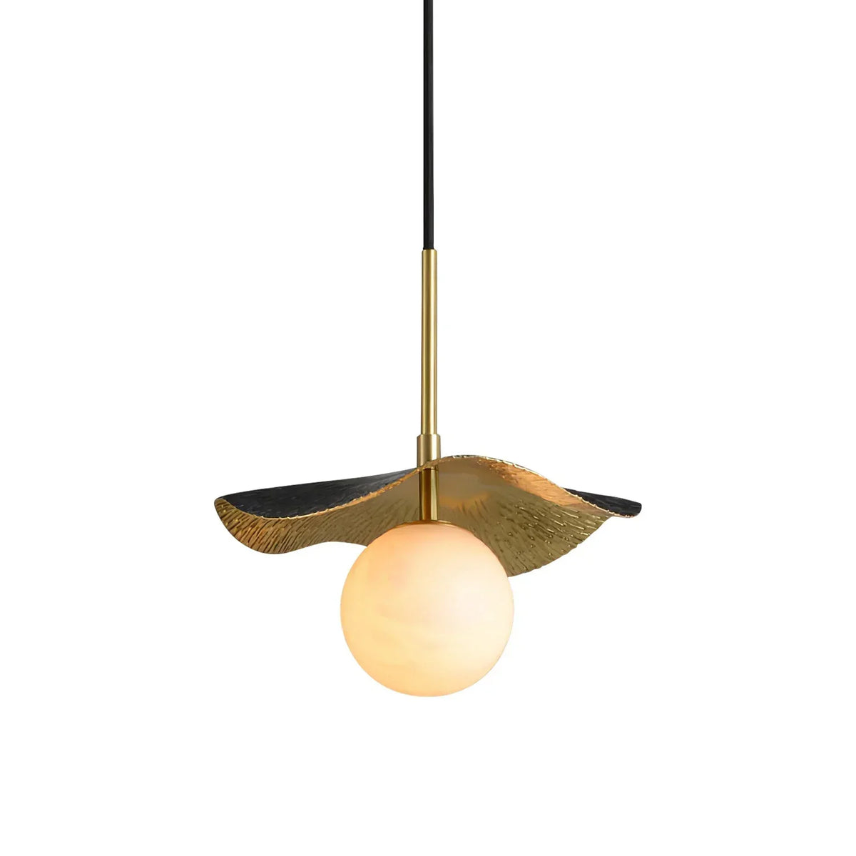 Alabaster Montera Brass Pendant Light – Alabaster detail 15