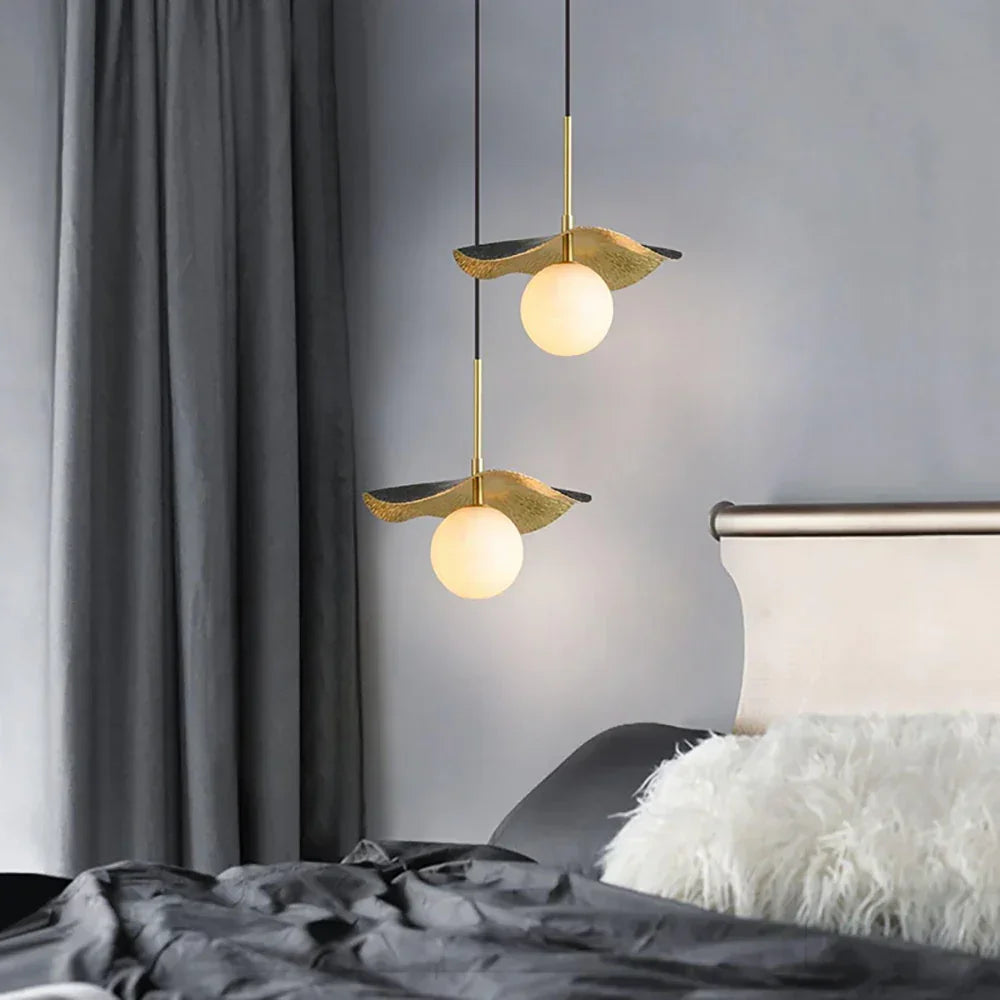 Alabaster Montera Brass Pendant Light – Alabaster detail 8