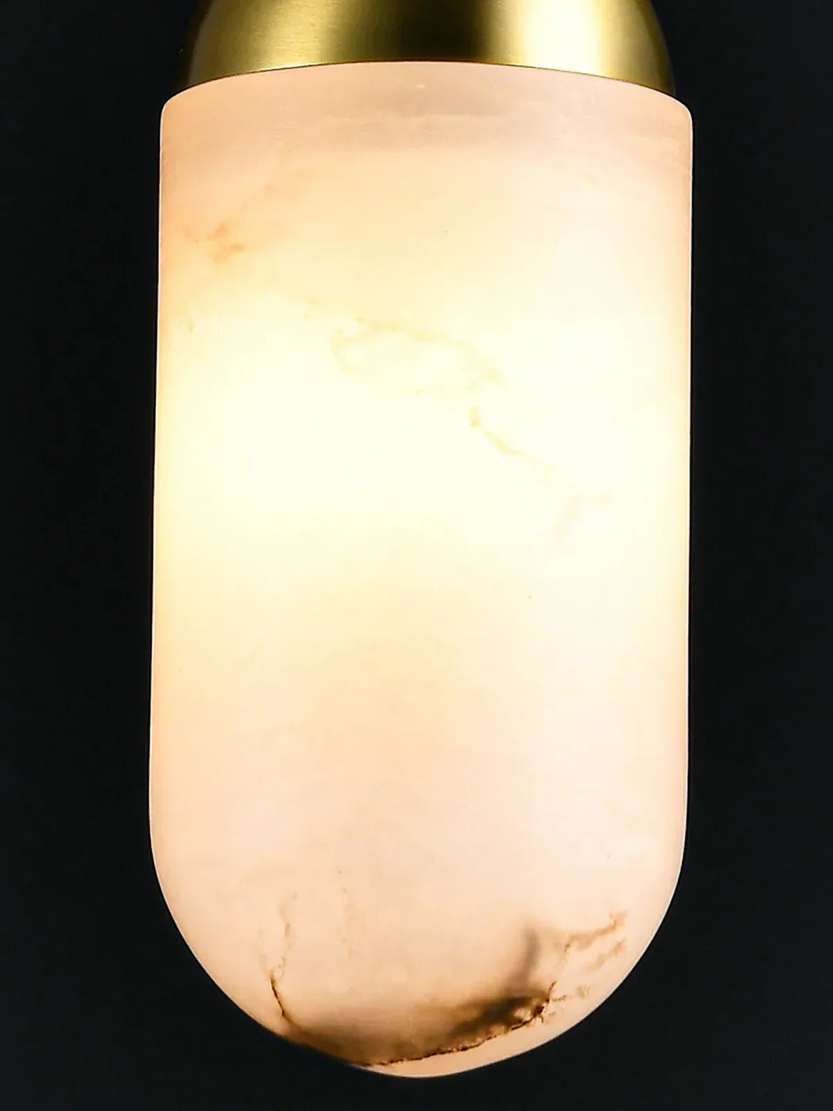 Alabaster Moonshade Copper Pendant Lamp – Alabaster detail 8