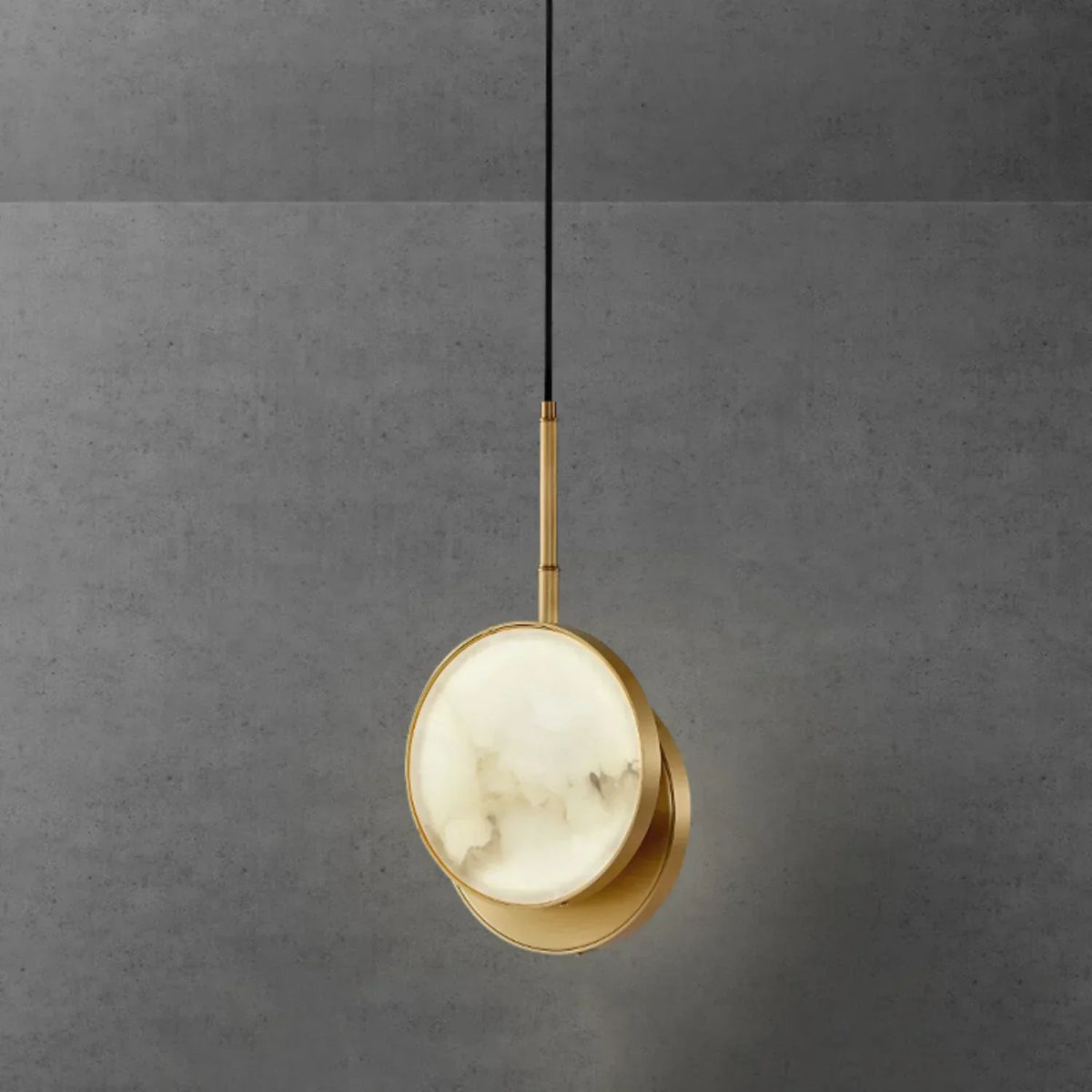 Alabaster Moonshade Pendant Light – Alabaster detail 17