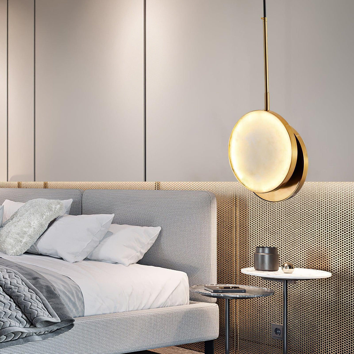 Alabaster Moonshade Pendant Light – Alabaster detail 15