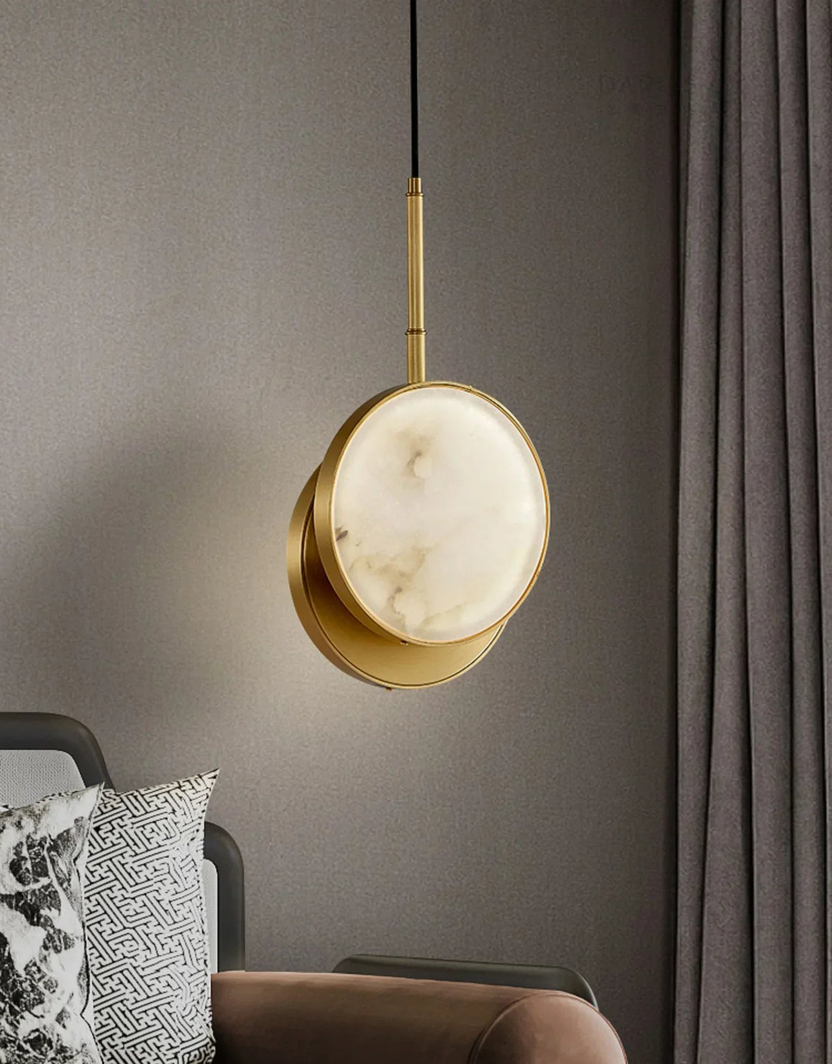 Alabaster Moonshade Pendant Light – Alabaster detail 10