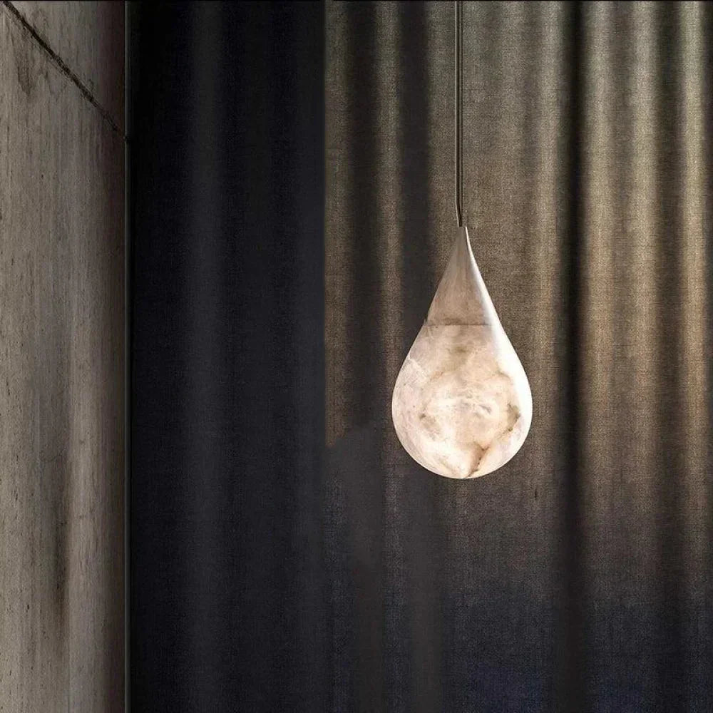 Alabaster Raindrop Pendant Light – Alabaster detail 13