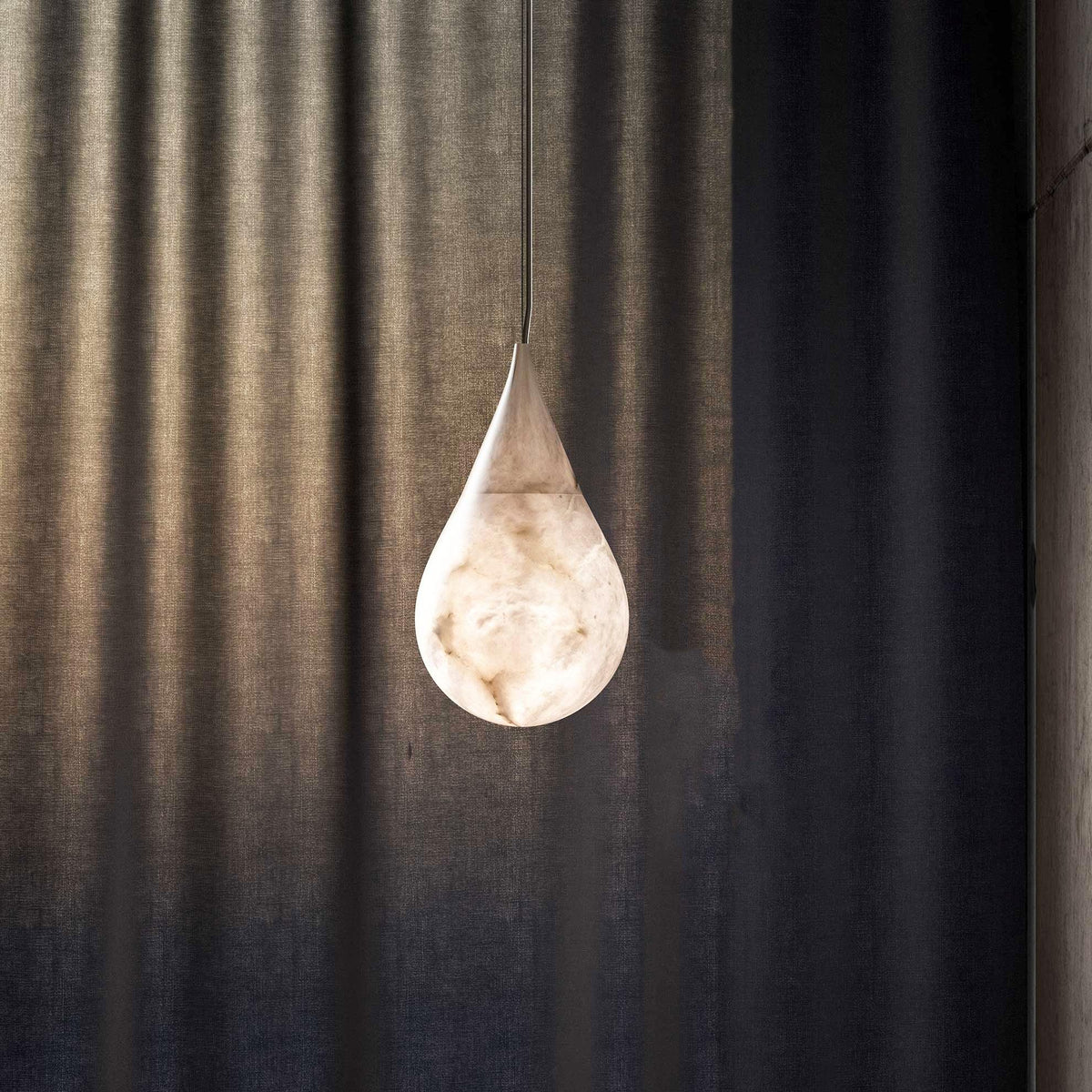 Alabaster Raindrop Pendant Light – Alabaster detail 8