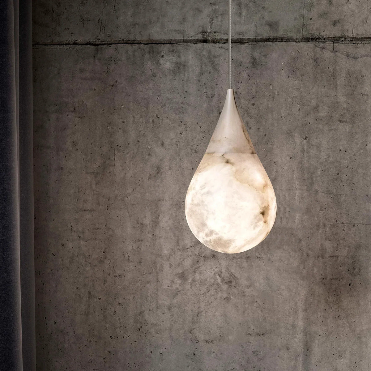 Alabaster Raindrop Pendant Light – Alabaster detail 14