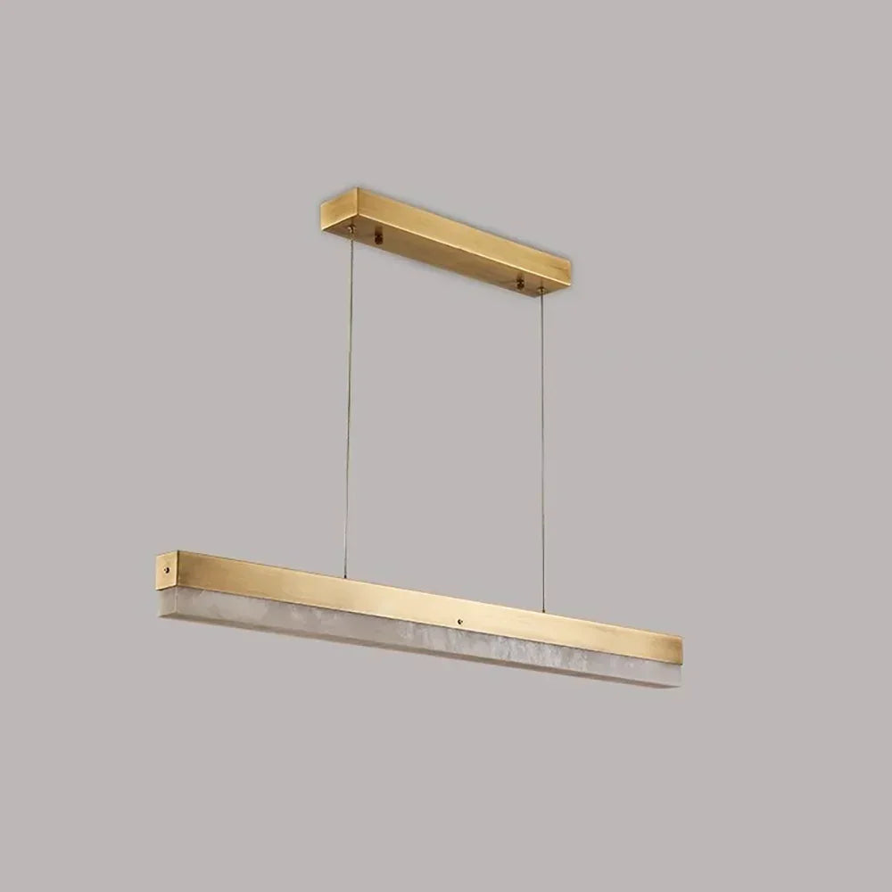 Alabaster Rectangle Linear Pendant Light – Alabaster detail 30