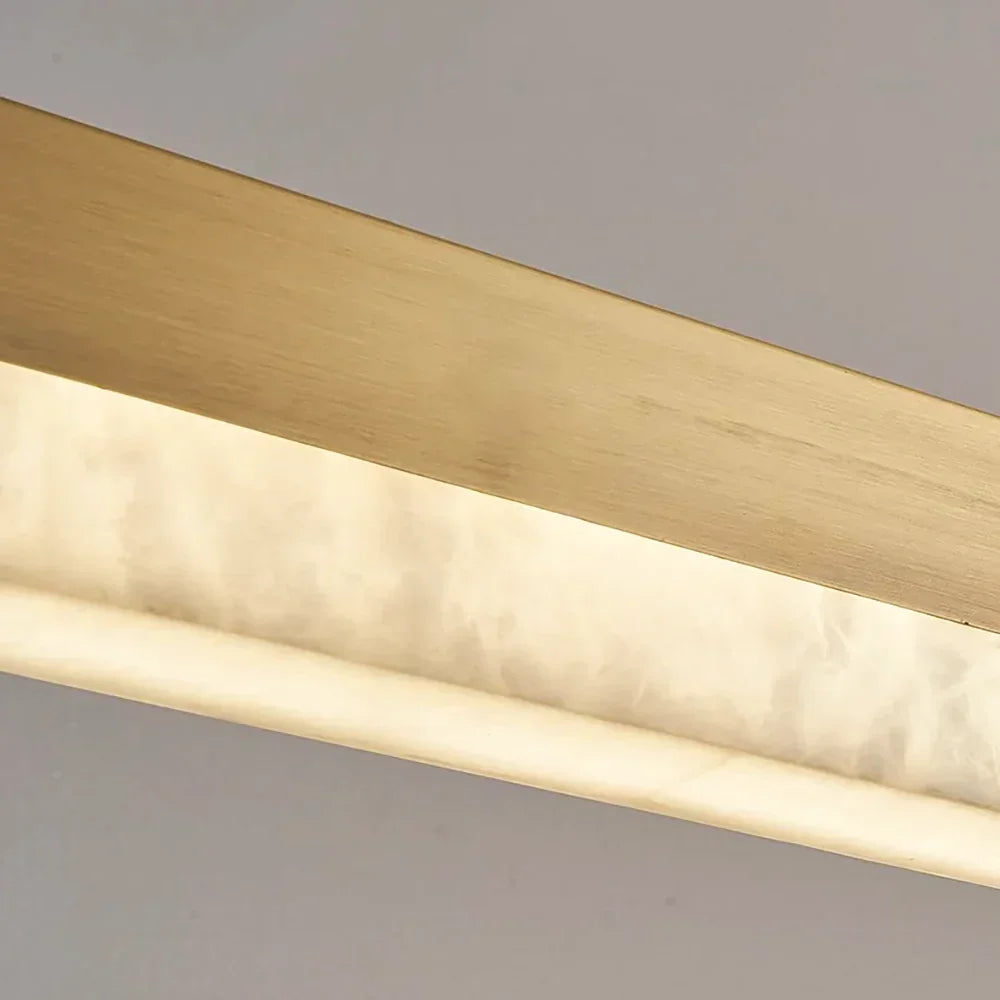 Alabaster Rectangle Linear Pendant Light – Alabaster detail 25