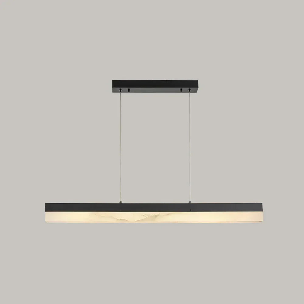 Alabaster Rectangle Linear Pendant Light – Alabaster detail 28