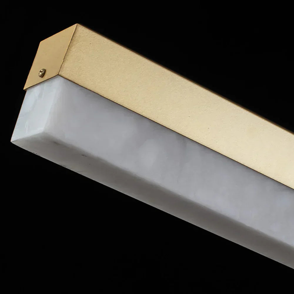 Alabaster Rectangle Linear Pendant Light – Alabaster detail 26
