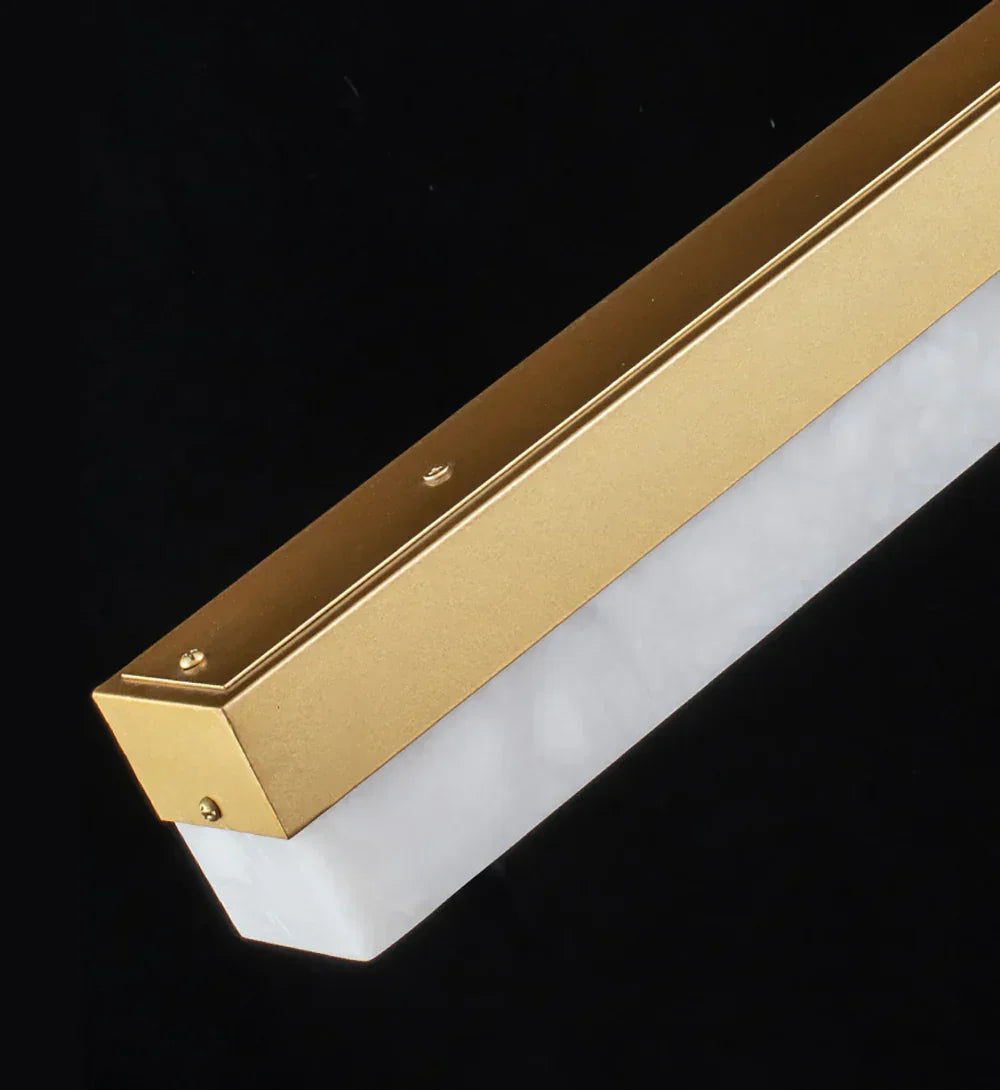 Alabaster Rectangle Linear Pendant Light – Alabaster detail 27
