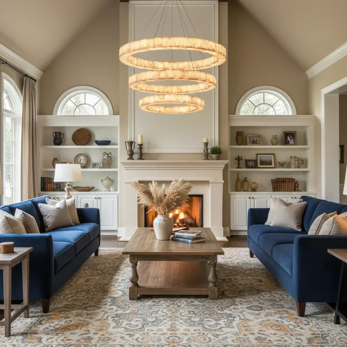 Alabaster Rivage Round Chandelier – Alabaster detail 16