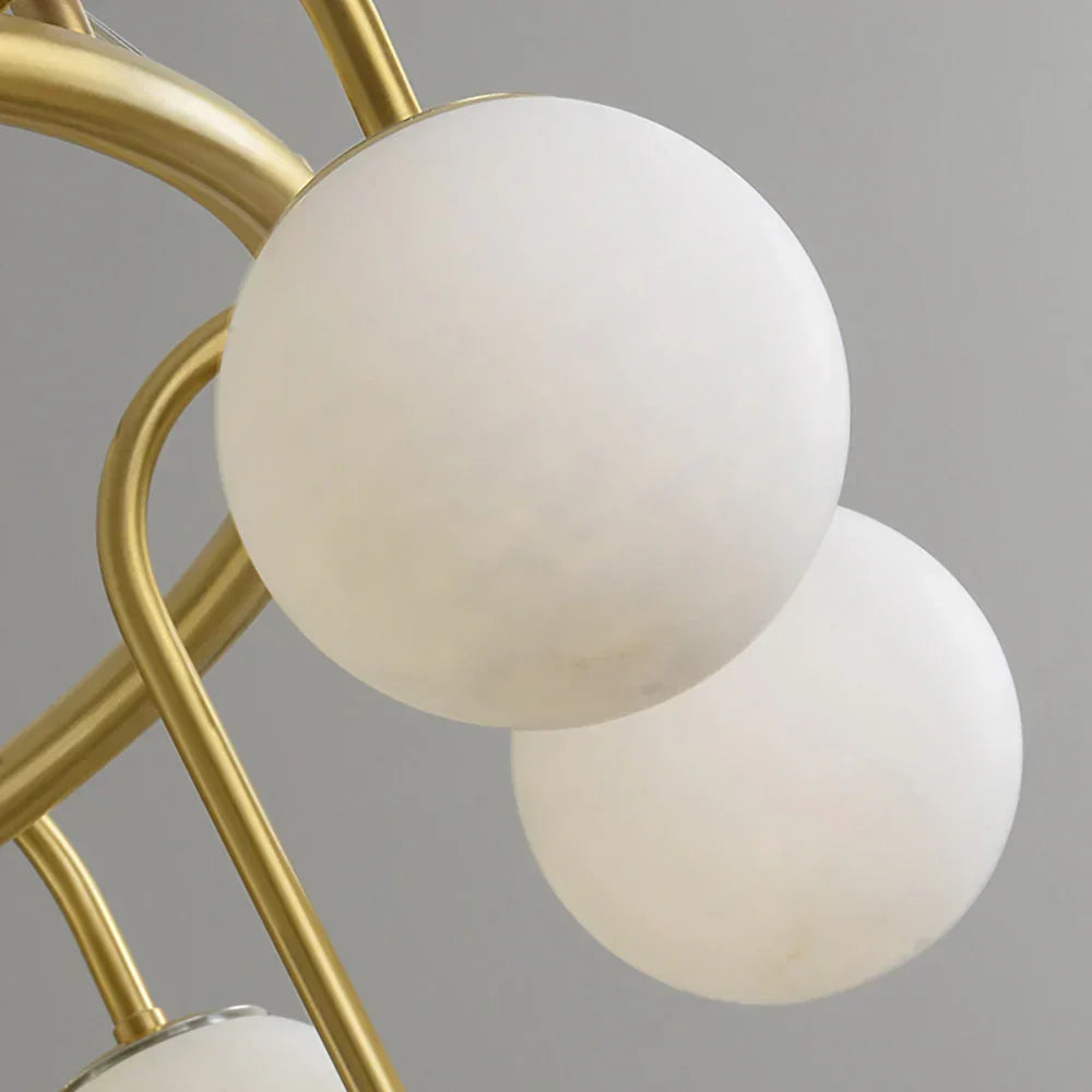 Alabaster Sphere Ring Chandelier – Alabaster detail 22