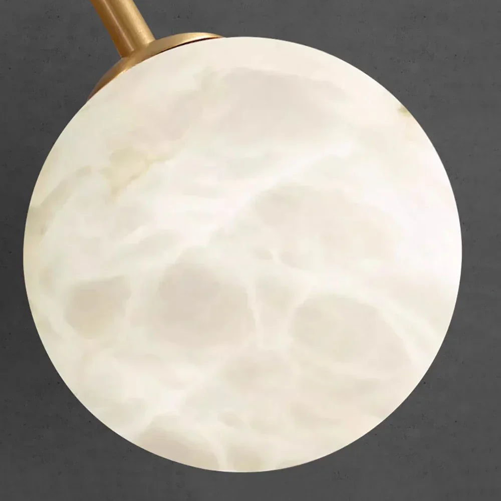 Alabaster Sphere Ring Chandelier – Alabaster detail 23