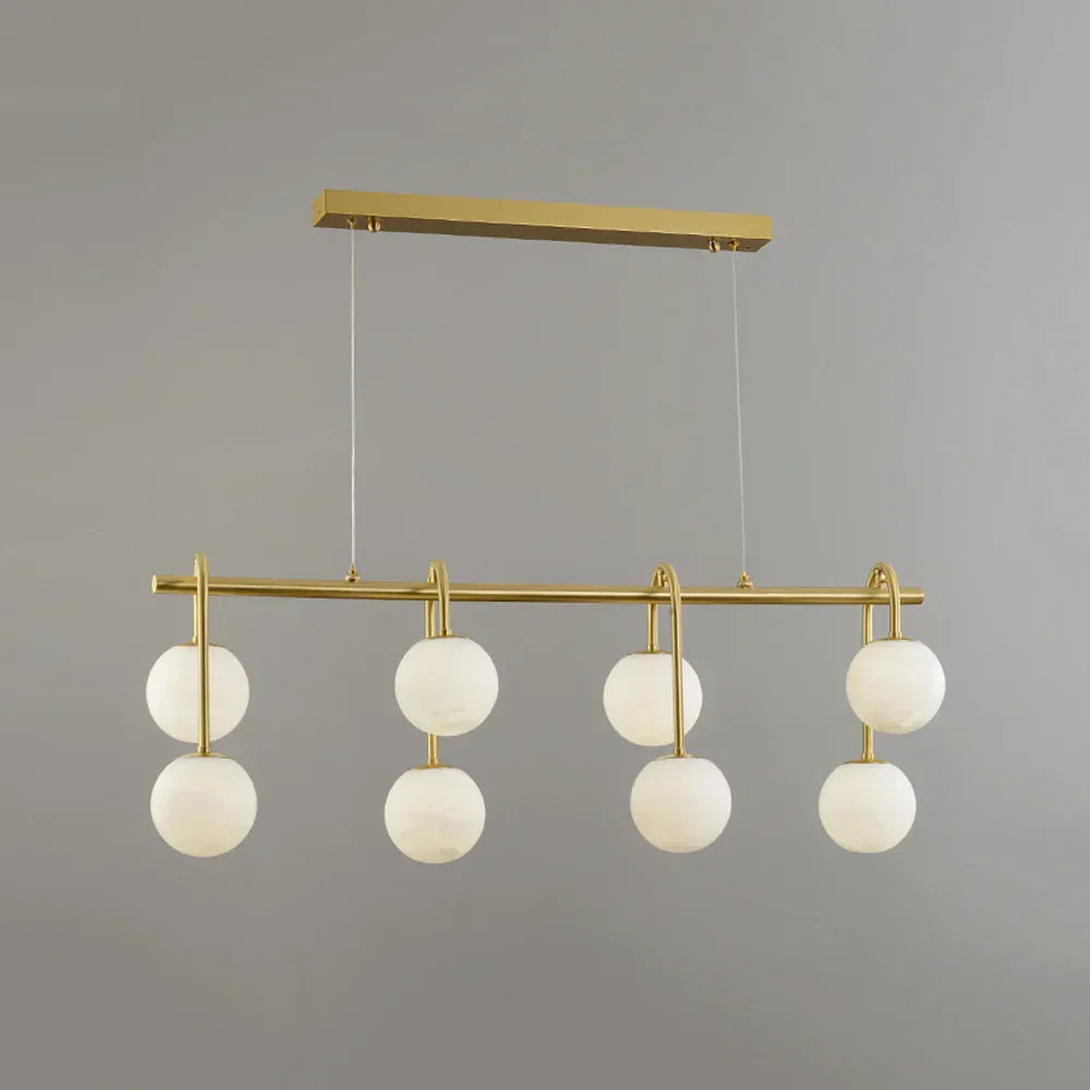 Alabaster Sphere Ring Chandelier – Alabaster detail 21