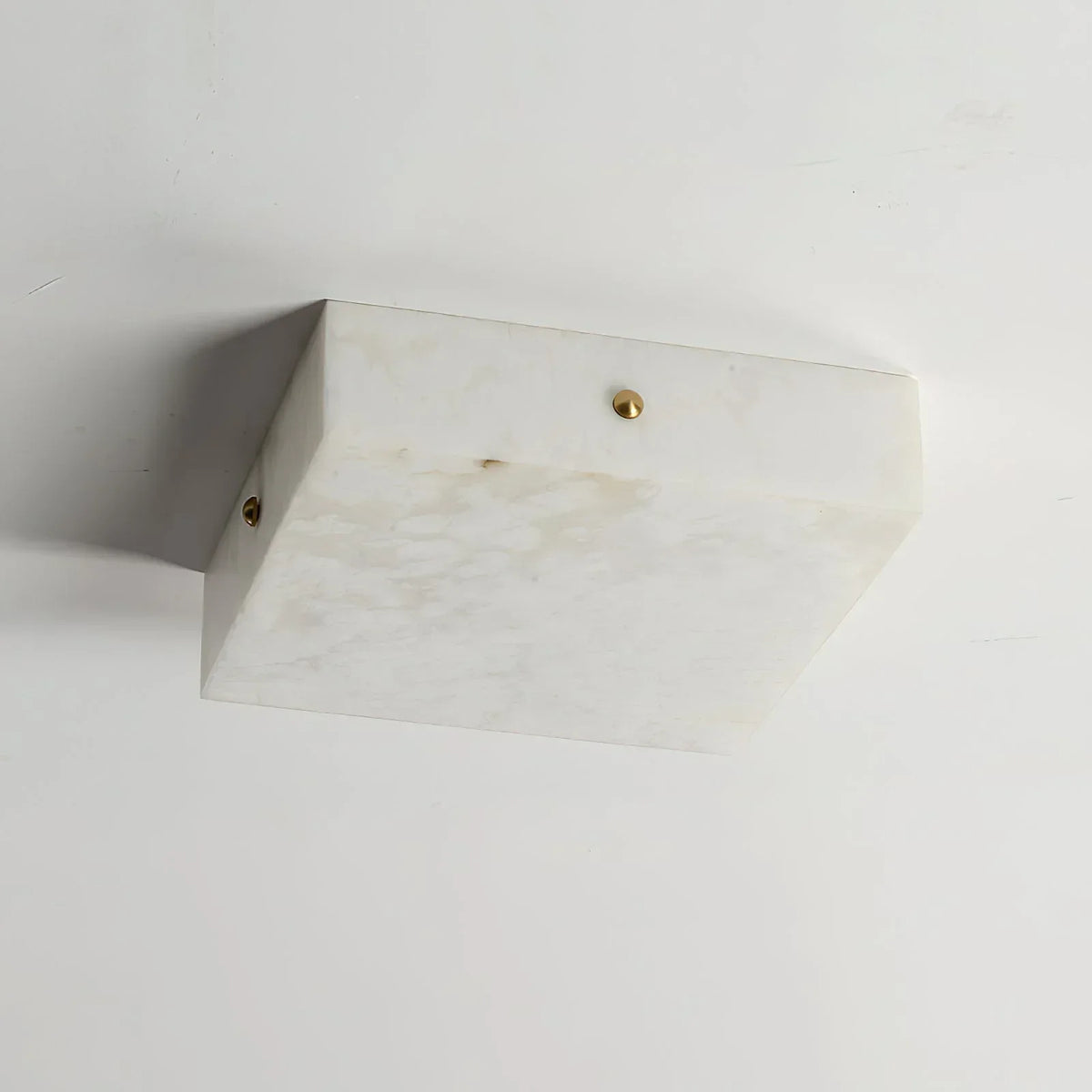 Alabaster Square Flushmount Ceiling Light – Alabaster detail 16