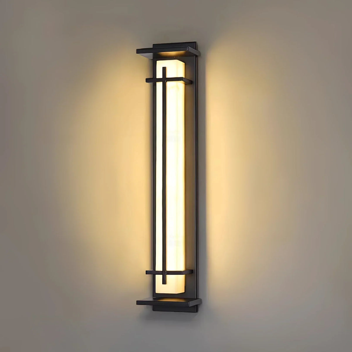 Imitation Alabaster Square Outdoor Wall Light – Alabaster detail 15