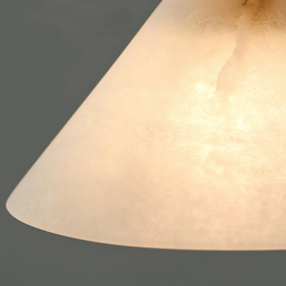 Alabaster Triangle Cone Pendant Light – Alabaster detail 11