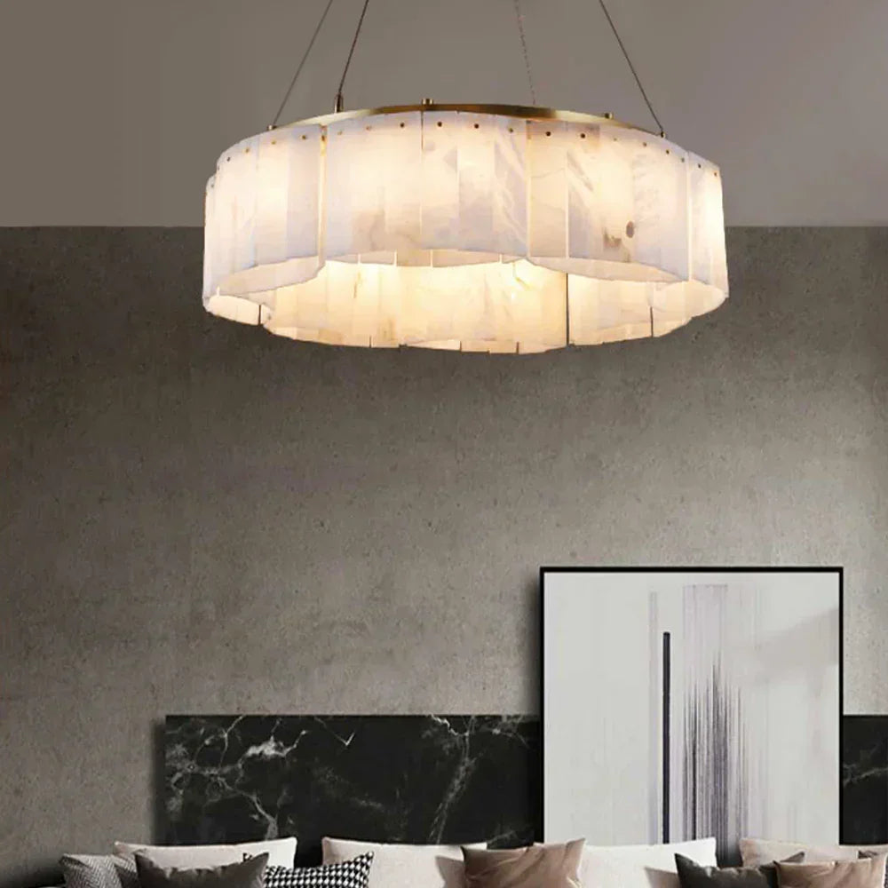 Alabaster Diamond Chandelier – Alabaster detail 3