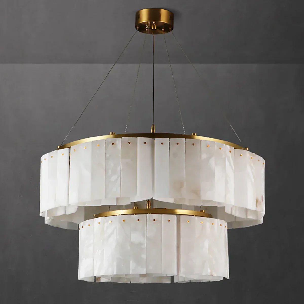 Alabaster Diamond Chandelier – Alabaster detail 17